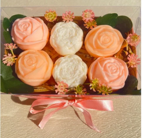 Arranjo de Flores de Sabonete Hidratante Perfumado 6 mini