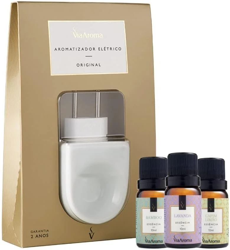 23. Kit Aromatizador Elétrico Original + 3 Essências