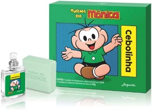 Turma da Mônica Kit Perfume Infantil com Sabonete em Barra, Cebolinha