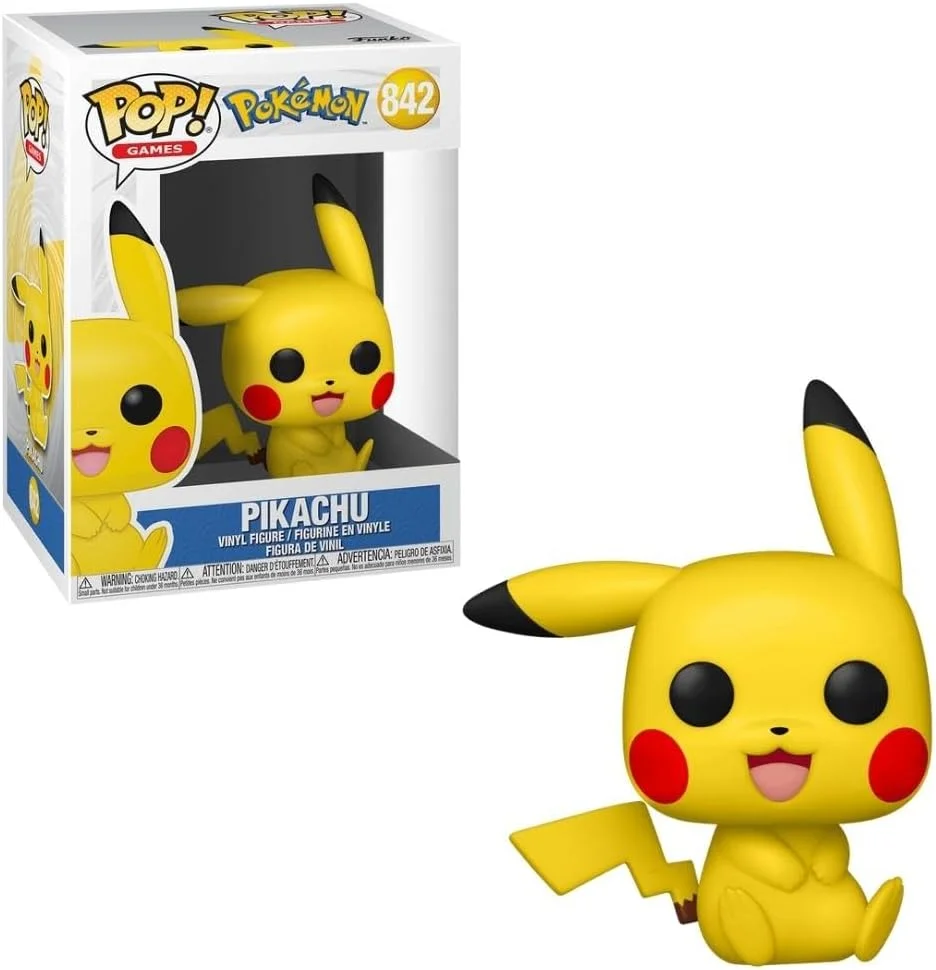 Boneco Funko POP Pokémon Pikachu Sitting